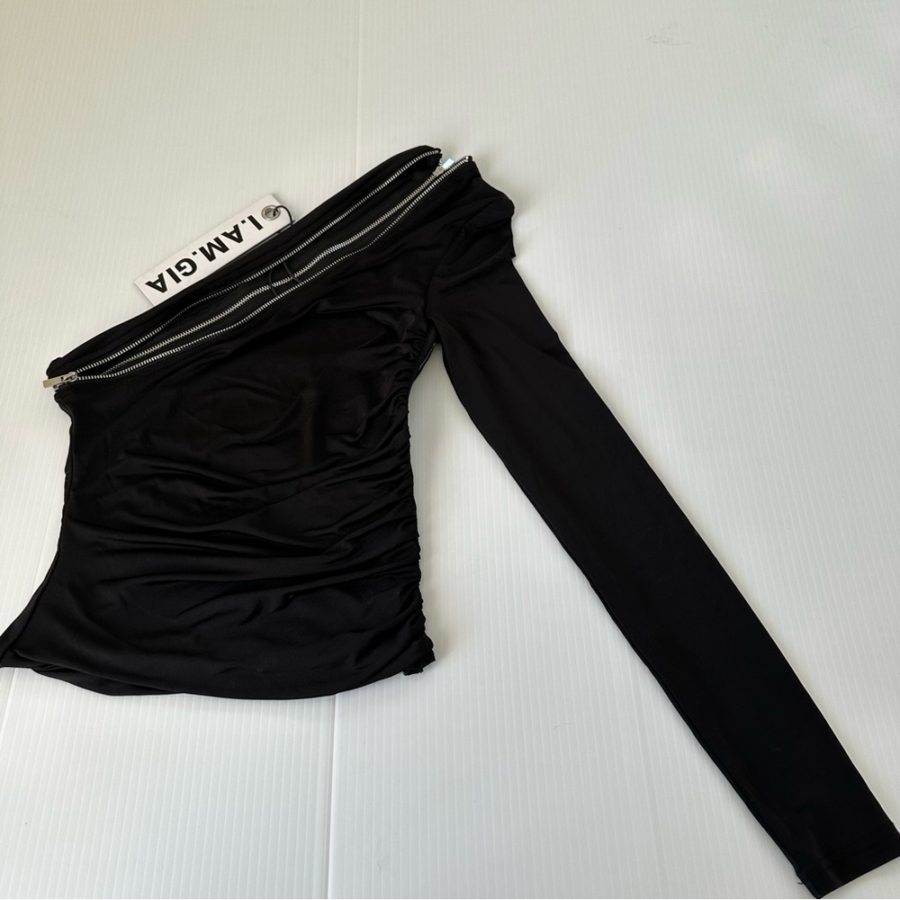 I.AM.GIA NWT Lucienne Top Black, XXS - Picture 7 of 8